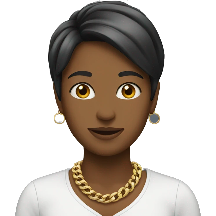 That the necklace says LONDON emoji