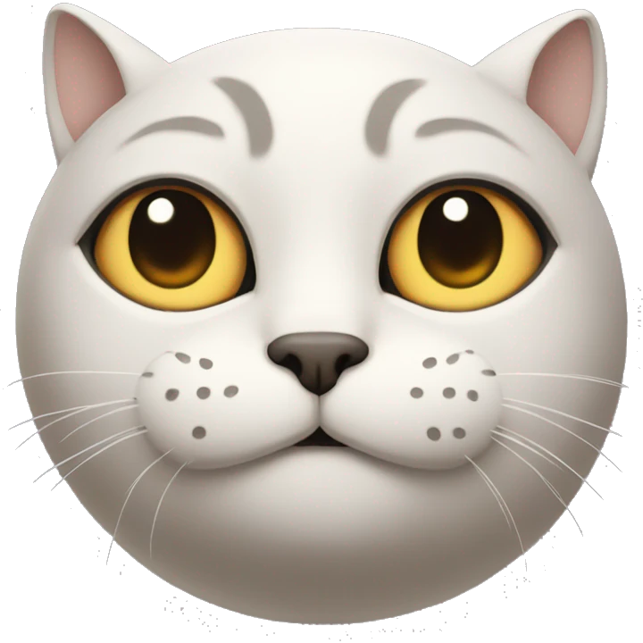 Cat with crescent moon on head  emoji