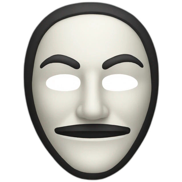 Anonymous mask emoji
