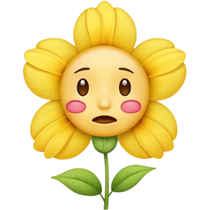 crying emojy offering flower emoji