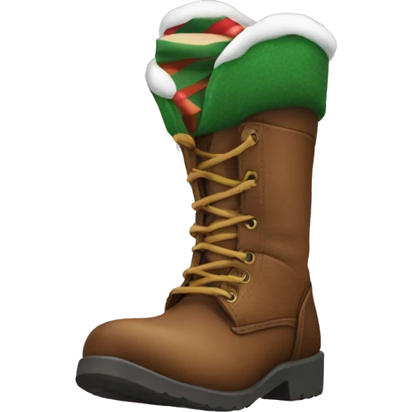 Create Christmas boots emoji