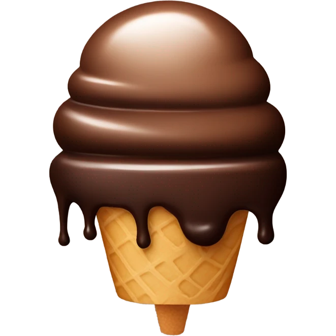 Steamy Chocolate ice cream emoji