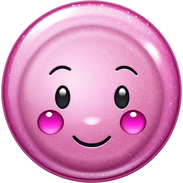 Pink glittery yoyo  emoji