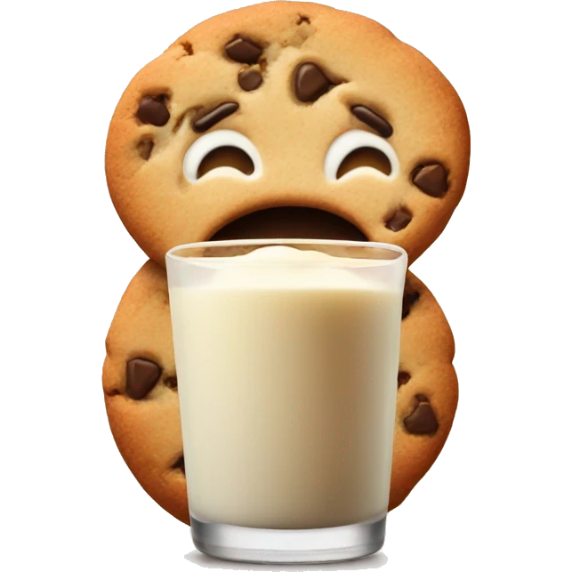 Cookie with milk  emoji