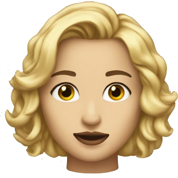 Dianna with blew eyes emoji