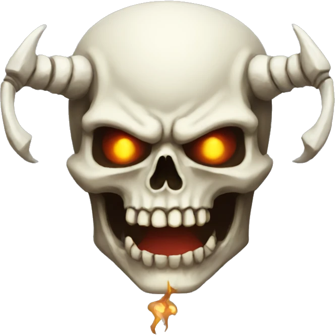 skeleton devil boss emoji