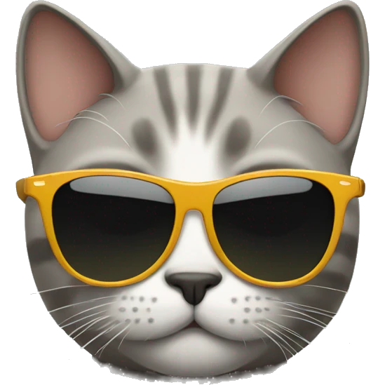 Cat with sunglasses emoji