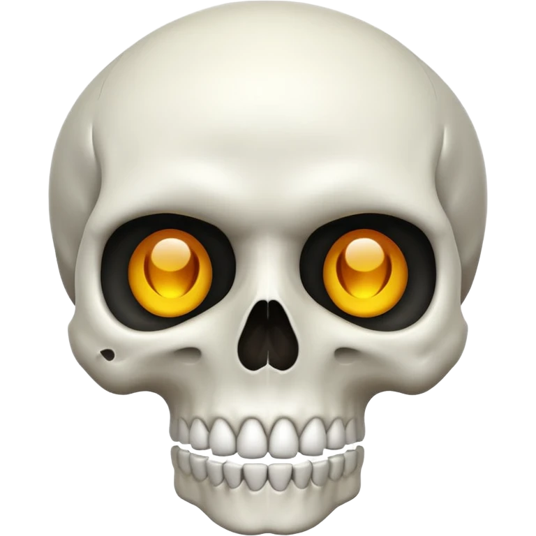 Skull mewing emoji