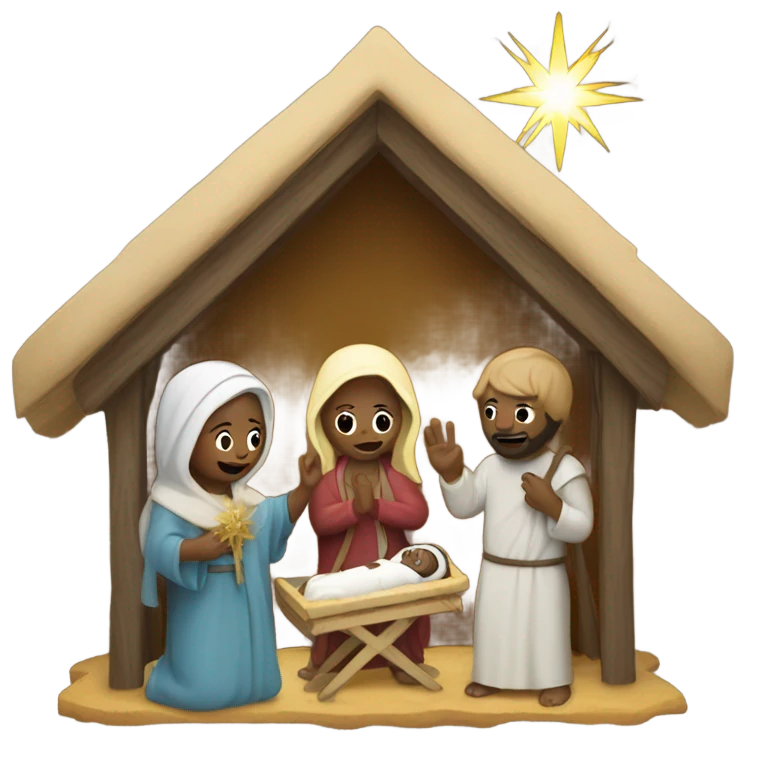 Nativity scene emoji