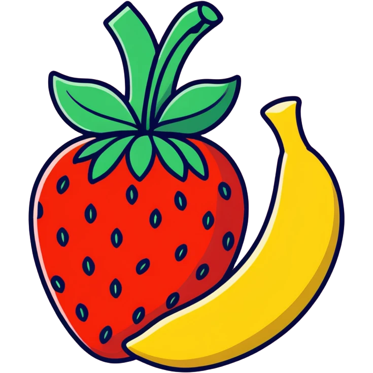 Strawberry Banana emoji