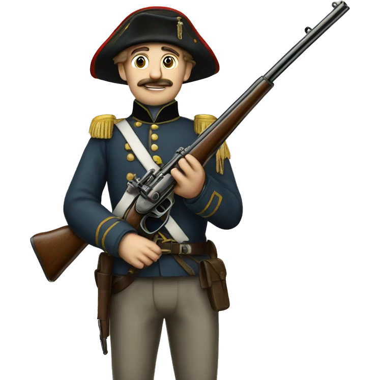 Enfield gun 1856 and soldier emoji