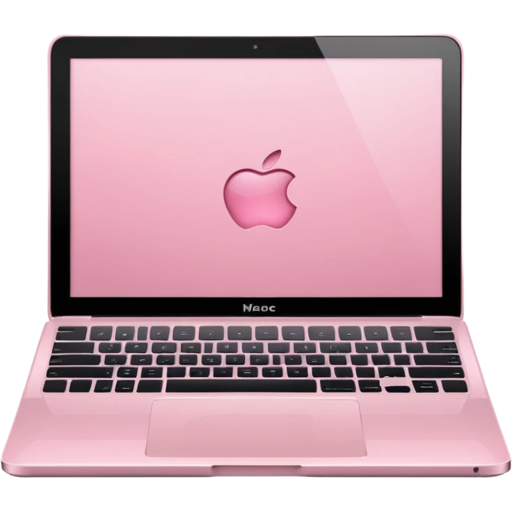 Light Pink Mac laptop  emoji