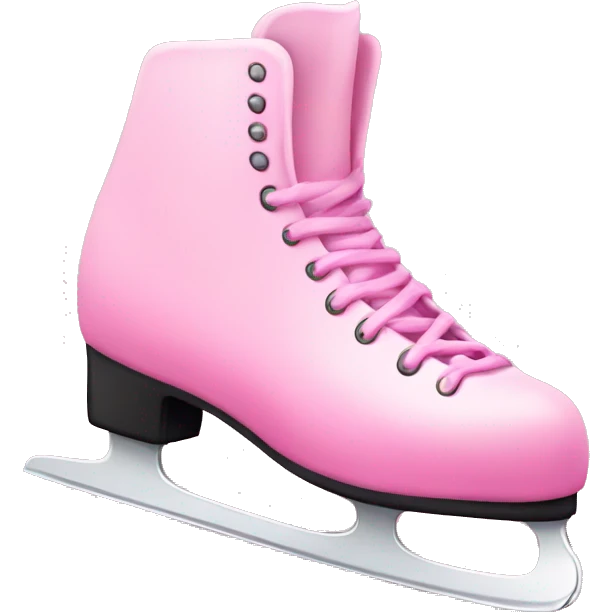 Pink ice skates  emoji