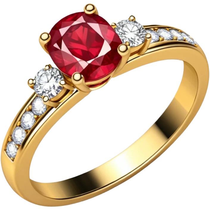 glitter rubi diamond married ring emoji