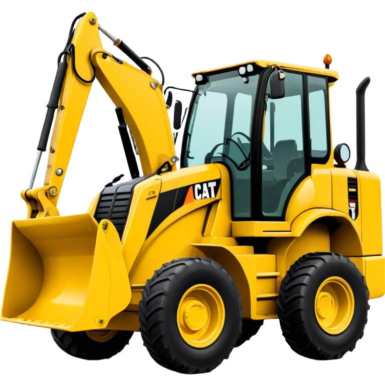 Backhoe Loader - Caterpillar 430F (Model Year: 2021) (Iconic colour: Yellow) emoji