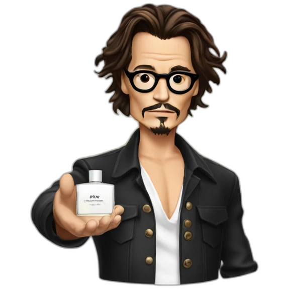 Johnny depp hold fragrance emoji