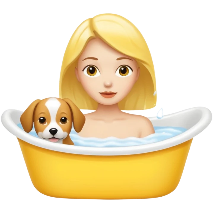 Set giallo contente un profumo una crema corpo e un bagno doggia  emoji