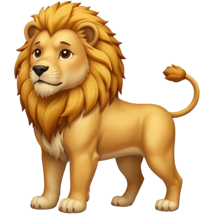 A dog with lion body  emoji