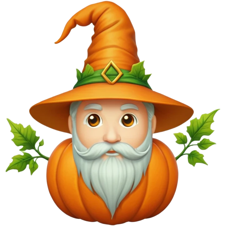 Pumpkin wizzard emoji