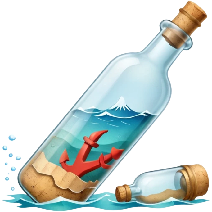 Message letter in Bottle emoji