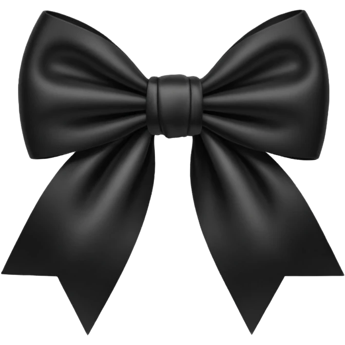 black bow emoji