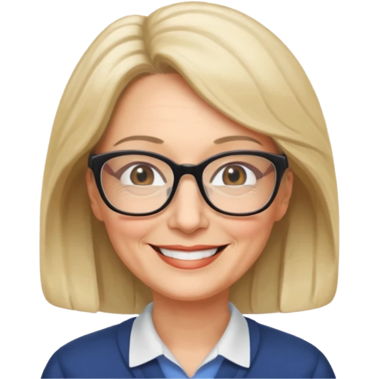 Catherine is 53 years old, she live with her husband and she is a literature teacher emoji