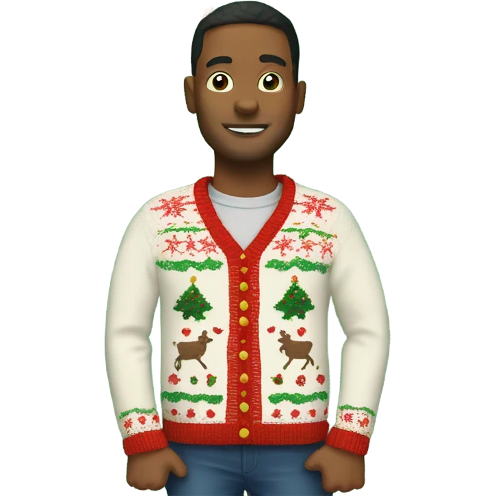 Ugly Christmas sweater emoji