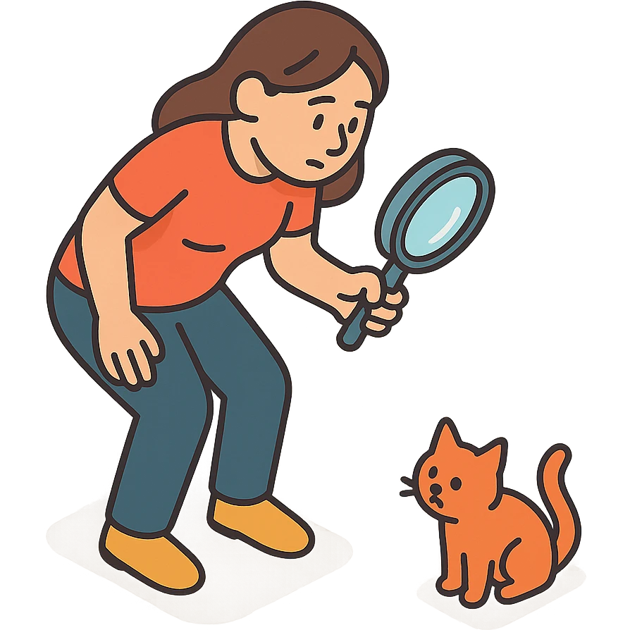 женщина ищет кошку которая пропала emoji