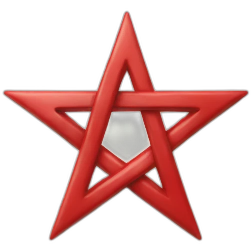 pentagram red emoji