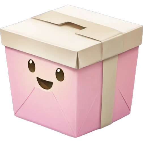Pastel Chinese takeout box emoji