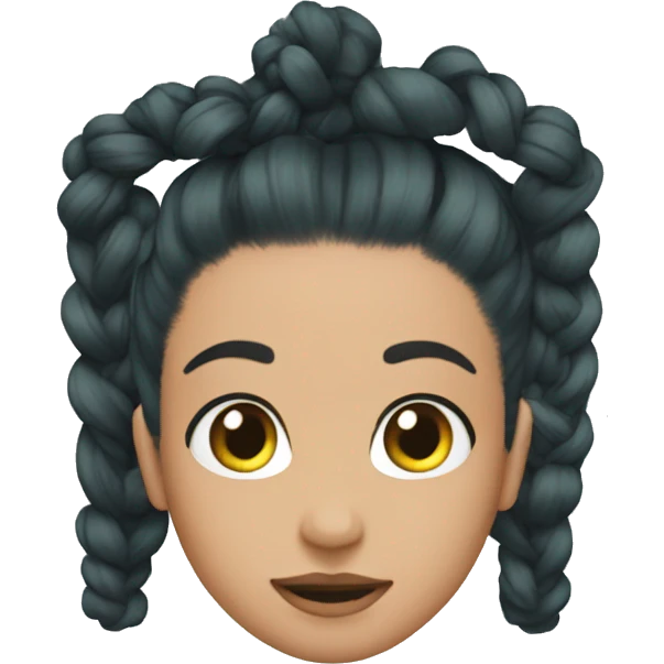 Hair scrunchie plain colour emoji