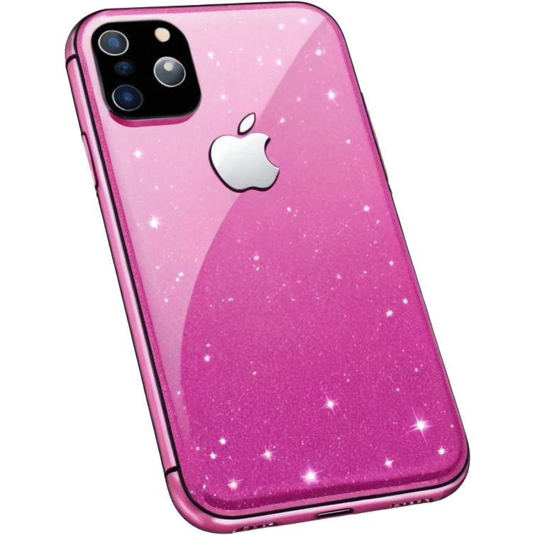 glitter pink iphone emoji