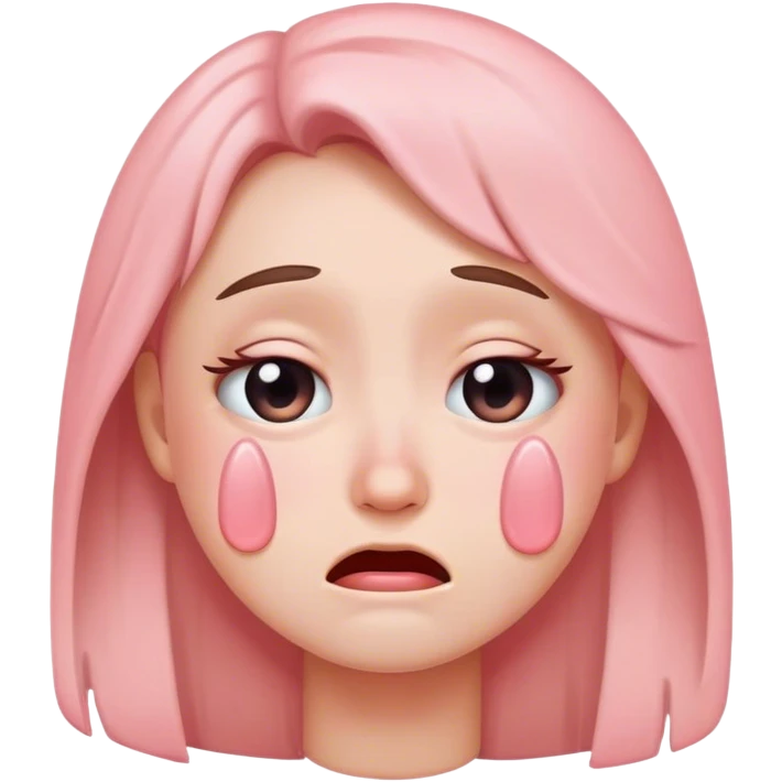 Blush crying emoji  emoji