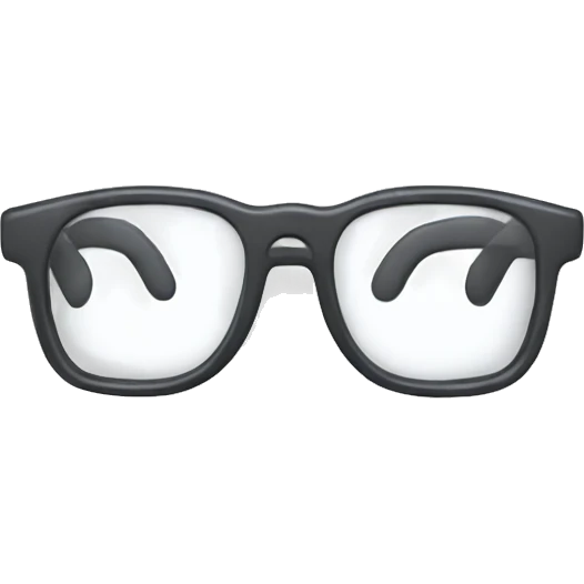 white vision glasses emoji