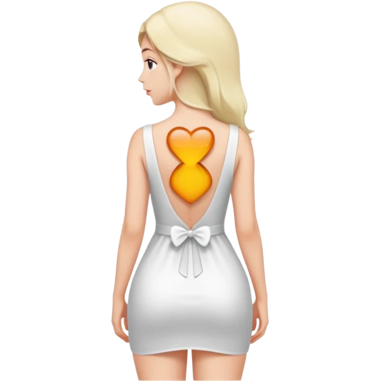 a girl with her ass exposed emoji