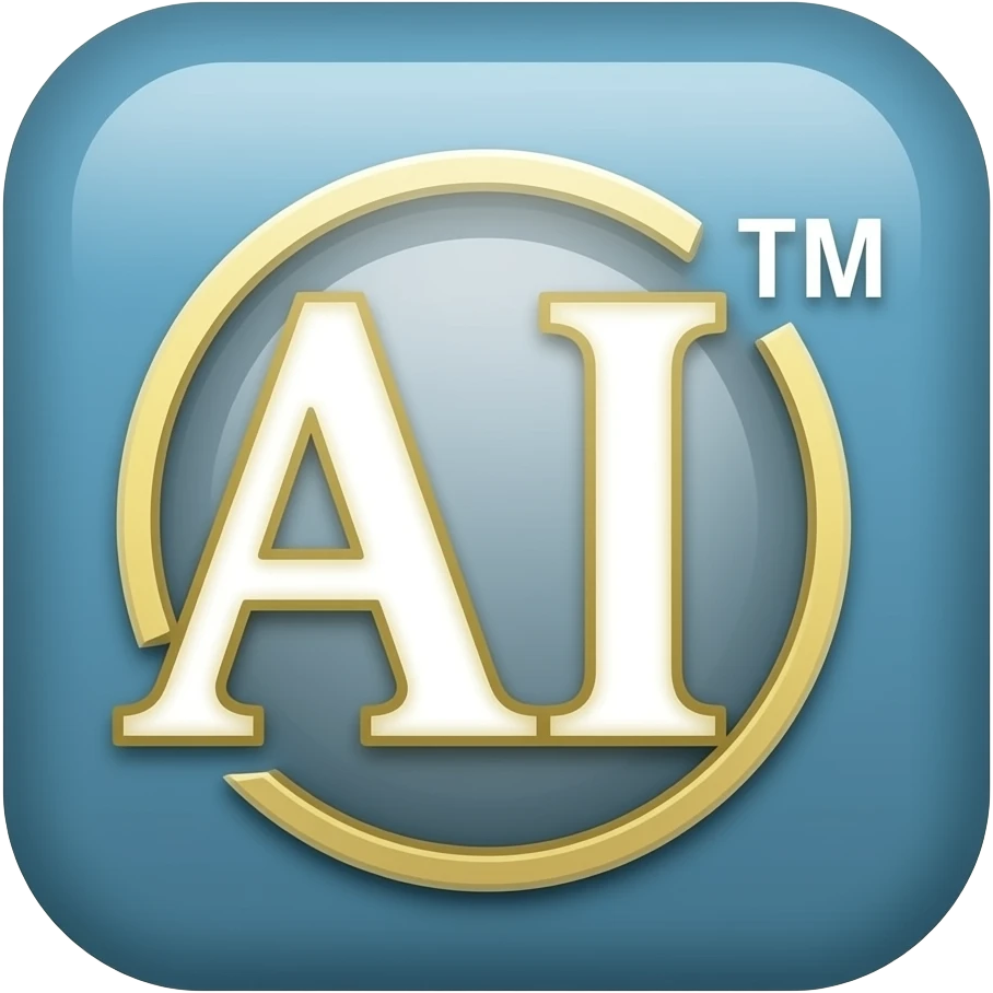 basic textual emoji. It is the two characters AI, with the two characters TM in superscript emoji