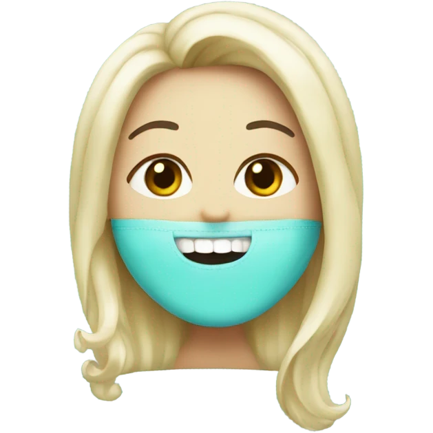Tiffany with a tooth emoji