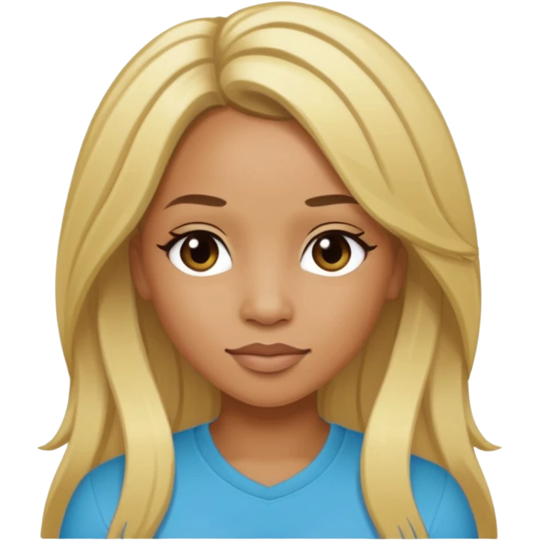 Tameka "Tiny" Cottle with long blonde hair emoji