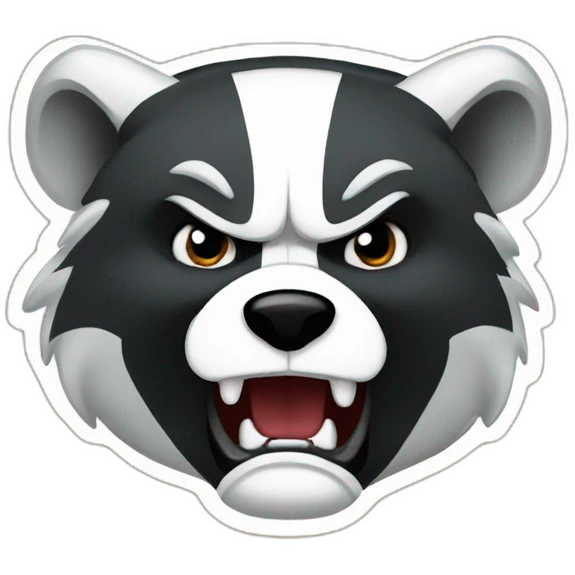 angry bucky badger emoji