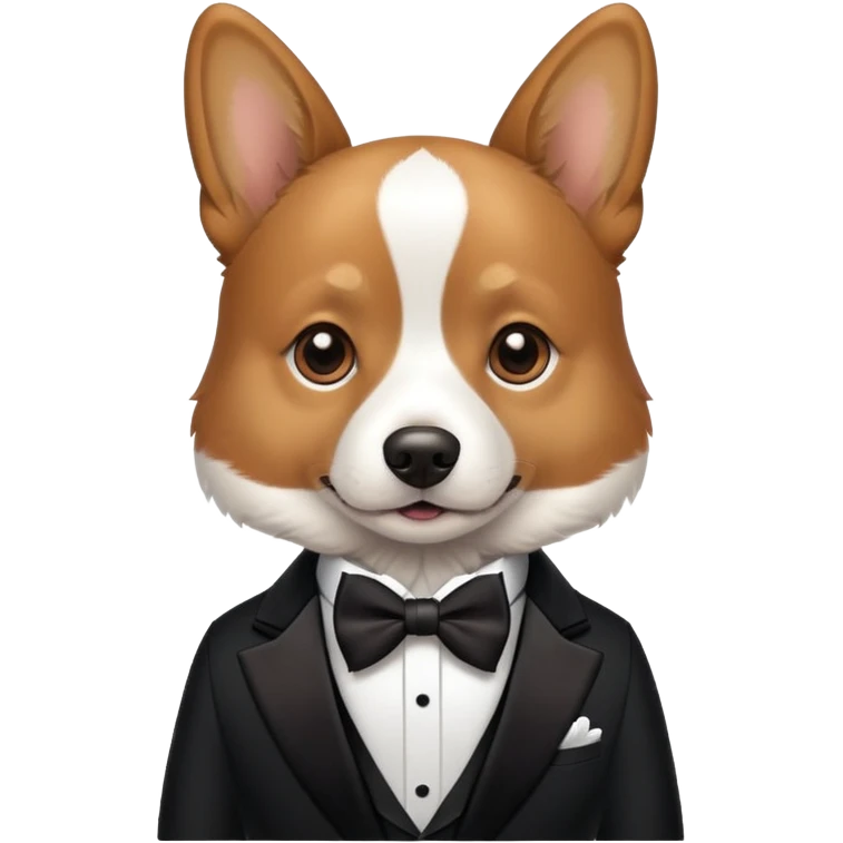  Dog wearing a tuxedo  emoji