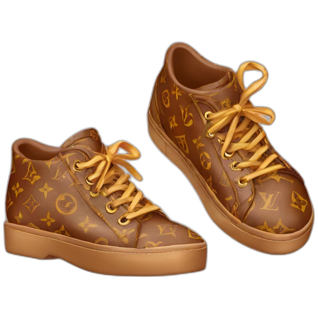 louis vuitton set shoes bags emoji