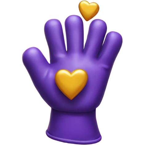 Thanos glove with love hearts  emoji