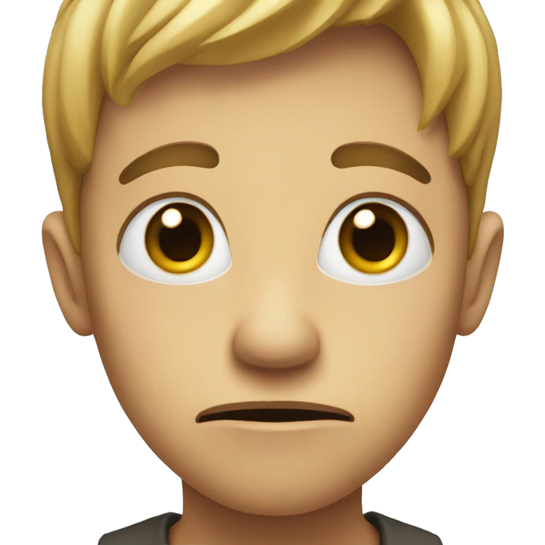 Concerned face emoji