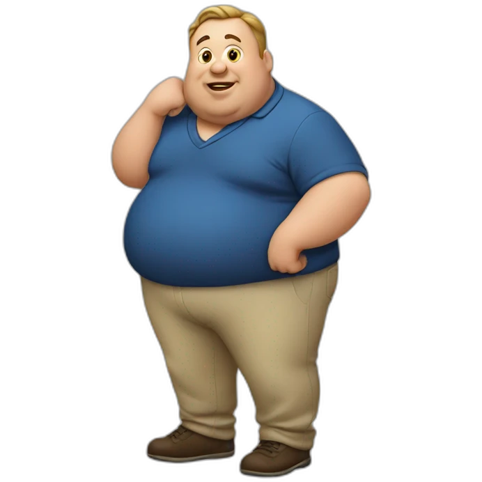 Fat man emoji