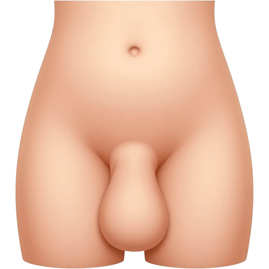 Nude penis with testicles emoji
