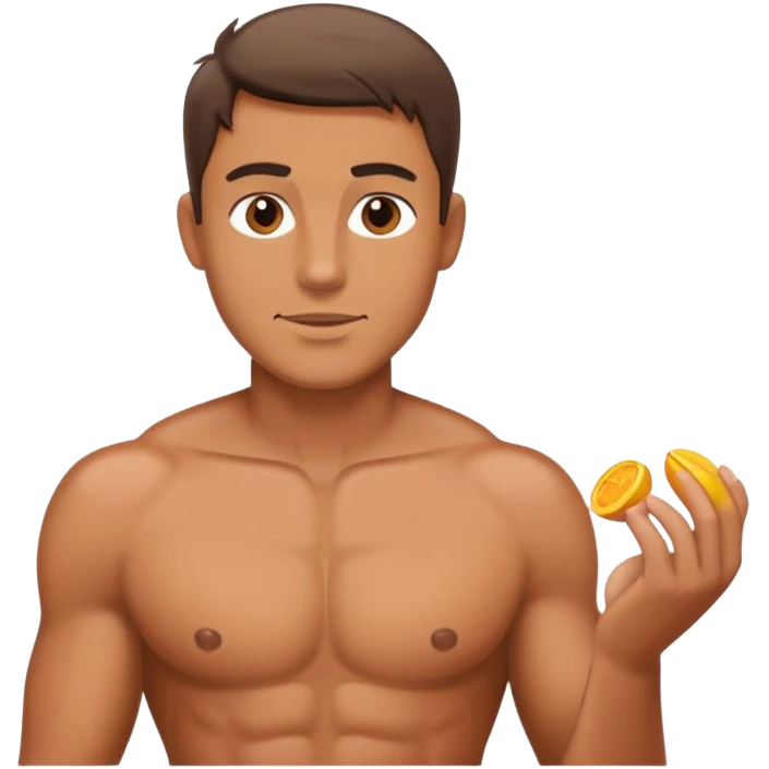 Мужик с голыми сиськами emoji