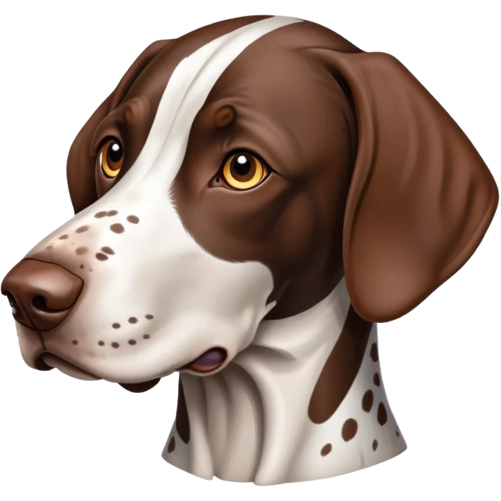 Liver town German Shorthaired Pointer emoji