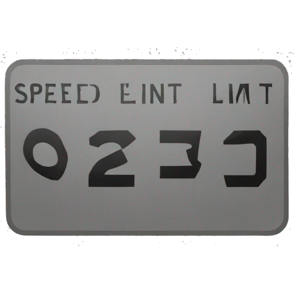 speed limit emoji