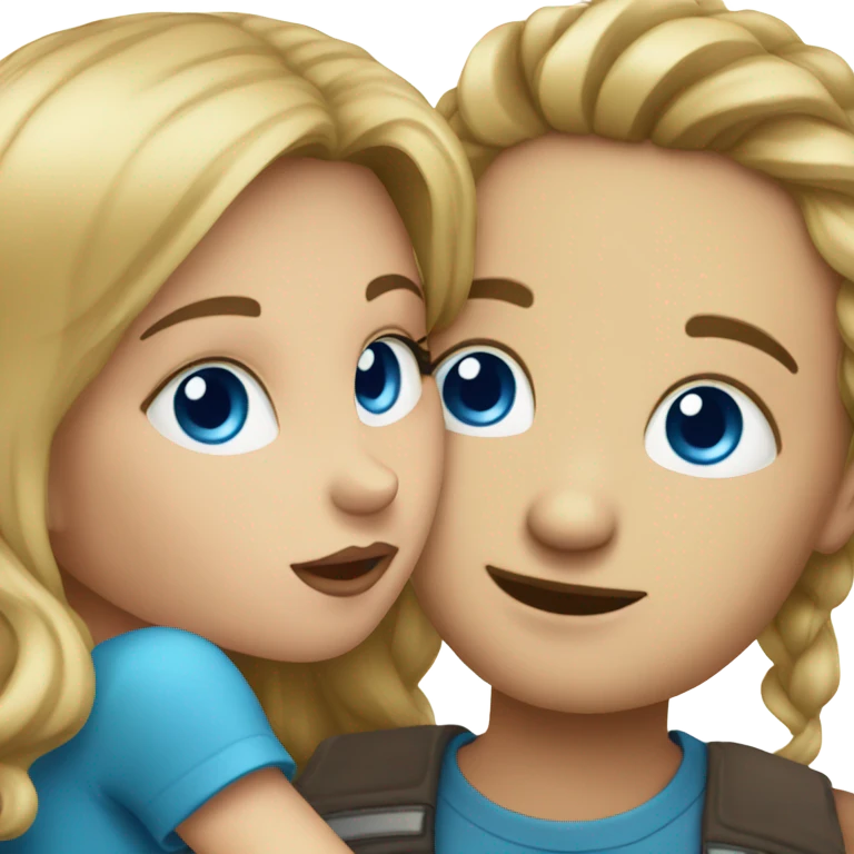 home alone boy blue eyes kissing girl emoji