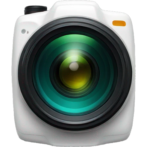digital camera lens emoji